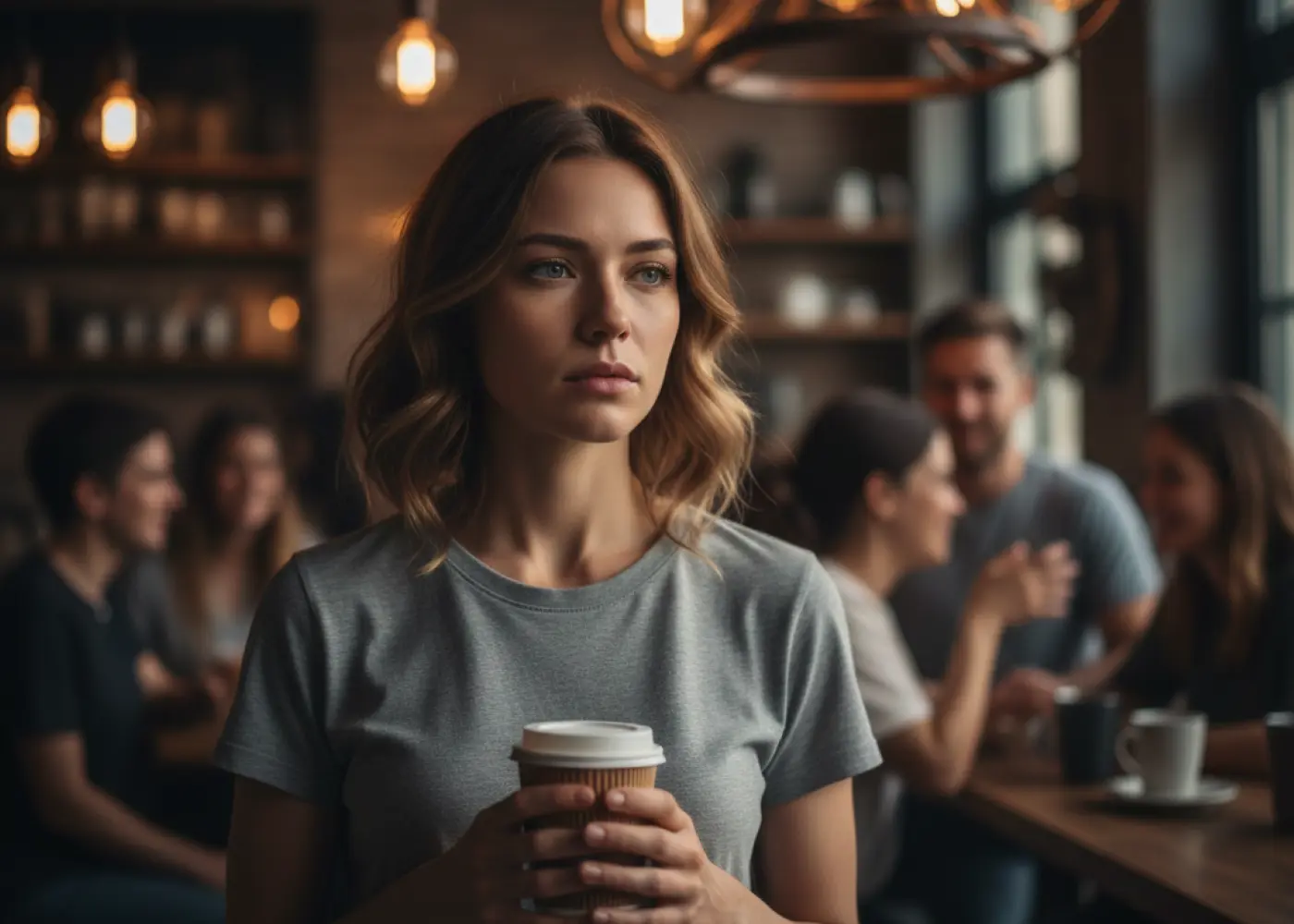 kobieta sprawiająca wrażenie bycia w depresji