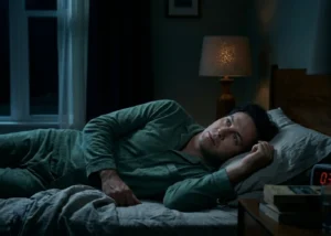 mężczyzna nie może zasnąć - bezsenność