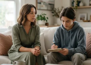 rozmowa z nastolatkiem, w jaki zgłosić się do pomocy psychologa